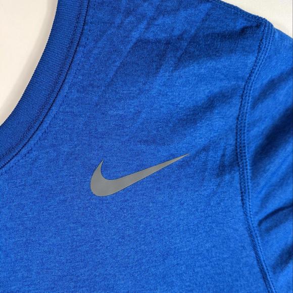 Womens Blue Athletic Shirt Small Basic Dri-Fit Short Sleeve Top - Picture 5 of 8